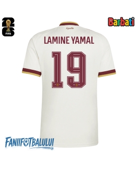 Spania Lamine Yamal #19 Tricou Fotbal Replică Mondial 2026 Barbati Deplasare Spania Lamine Yamal #19 Tricou Fotbal Replică Mondial 2026 Barbati Deplasare